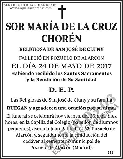 María de la Cruz Chorén